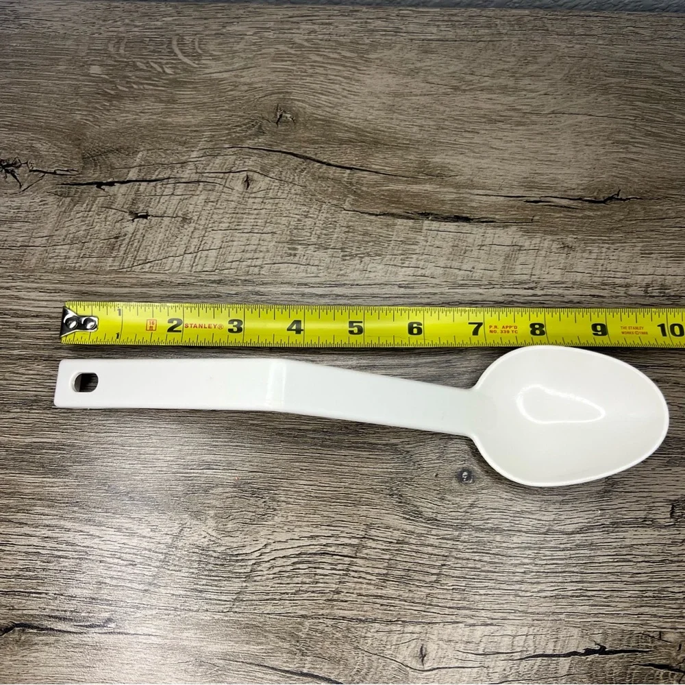 Vintage EKCO USA Nylon Cream Top Milk‎ Separator Spoon Ladle Ivory 9.5